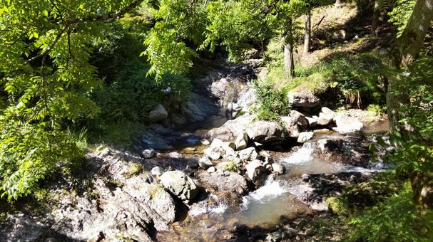 Clear streams and rocky nature, JPG