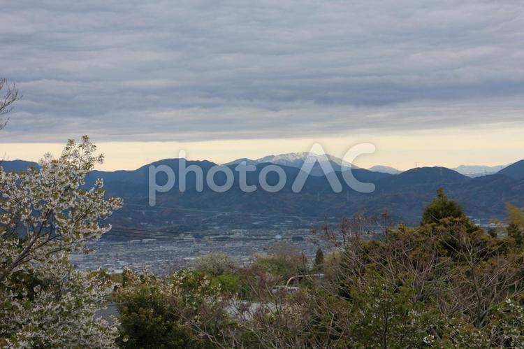 雪の積もった南アルプス 南アルプス,山,冠雪の写真素材