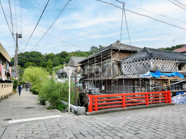 伊豆下田の町並　ペリーロードの散歩道 ペリーロード,下田,伊豆の写真素材