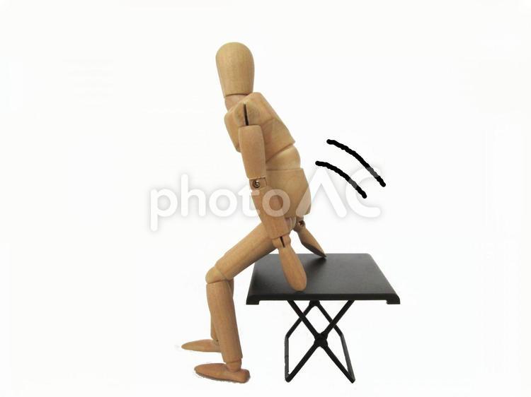 腰を上げる 動く,始める,動き出すの写真素材