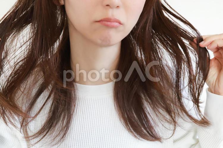 髪のダメージ　ヘアケア 髪の毛,ダメージ,トラブルの写真素材