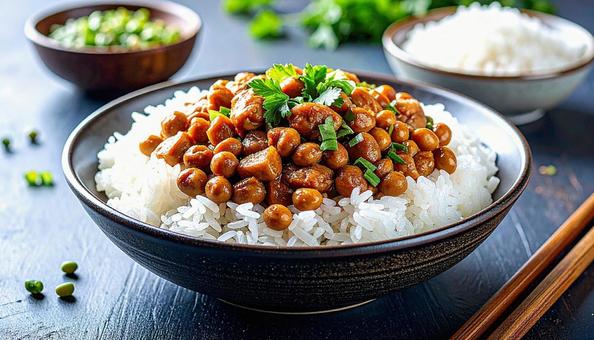 納豆ご飯 納豆ご飯の写真