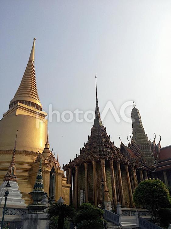 タイの寺院「ワット・プラ・ケオ」 ワット・プラ・ケオ,タイ,タイ王国の写真素材