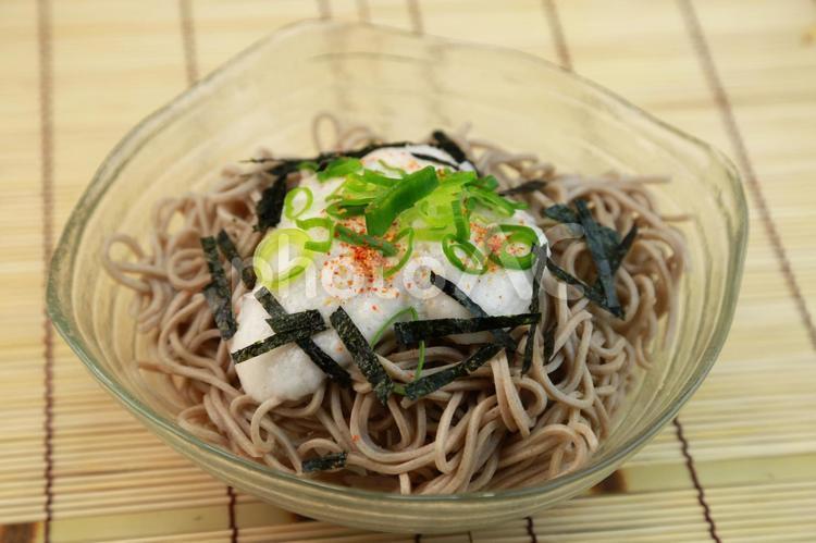 とろろそば とろろそば,そば,蕎麦の写真素材