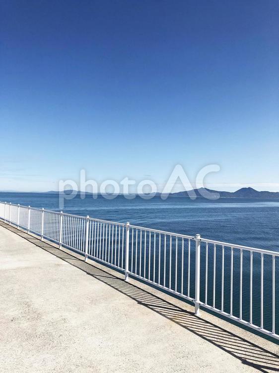 海と空と桟橋 海,空,桟橋の写真素材