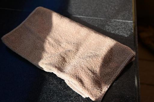 足湯用のタオル 足湯用のタオル タオル,バスタオル,足湯の写真素材