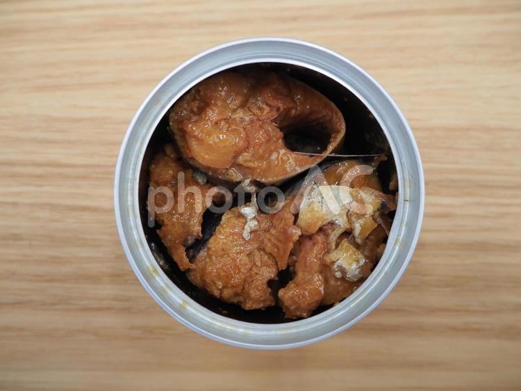 サバの味噌煮缶詰・お家ごはん サバ缶,缶詰,鯖の写真素材