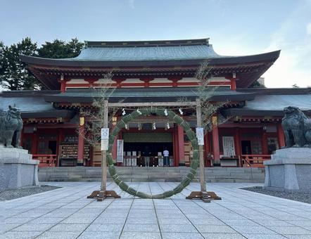 五社神社の茅の輪くぐり 五社神社の茅の輪くぐり 茅の輪くぐり,五社神社,浜松の写真素材