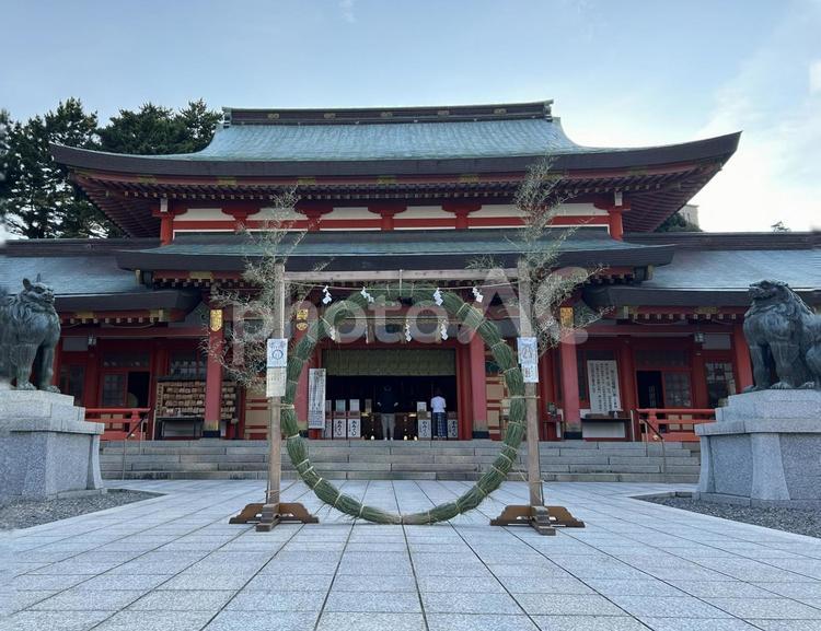 五社神社の茅の輪くぐり 茅の輪くぐり,五社神社,浜松の写真素材