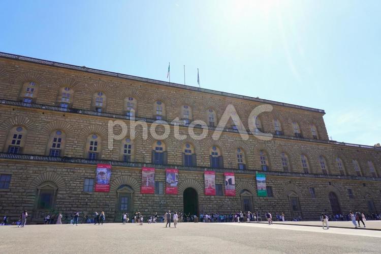 フィレンツェ　ピッティ宮殿 フィレンツェ,ピッティ宮殿,イタリアの写真素材