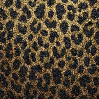 高級感あふれるゴールドのヒョウ柄布地の写真