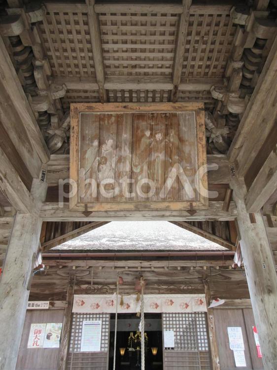 正八幡宮「楼拝殿内絵馬」 正八幡宮,大内文化,平安時代の写真素材