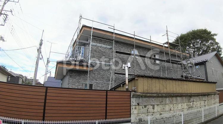 建設中の建物 建設中,建物,一軒家の写真素材