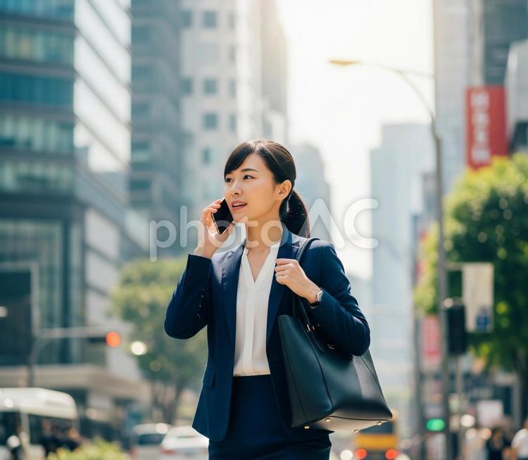 颯爽と歩くキャリアウーマン 女性,ビジネスウーマン,olの写真素材