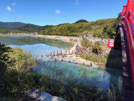 宇曽利山湖 宇曽利山湖 青森,恐山,宇曽利山湖の写真素材