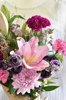 秋の花束の写真