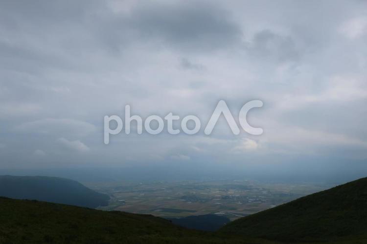 阿蘇の風景　熊本県 阿蘇,熊本,熊本県の写真素材
