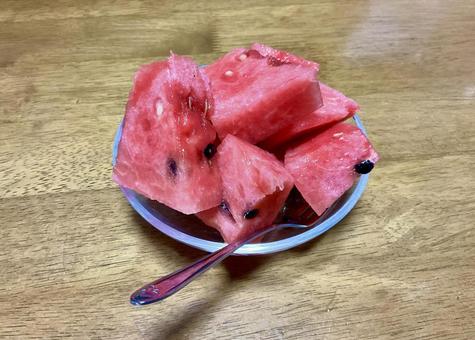 スイカの角切り スイカ,西瓜,フルーツの写真素材