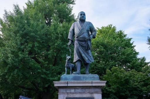 上野恩賜公園の西郷隆盛像 上野恩賜公園,上野,西郷隆盛の写真素材