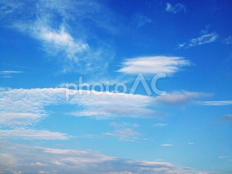 北海道の空 空,自然,夏の写真素材