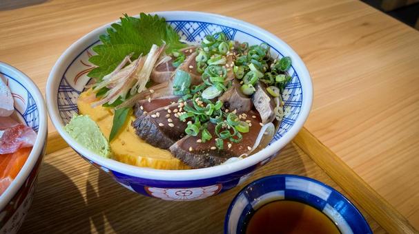 海鮮丼 海鮮丼 海鮮丼,晩ごはん,昼ごはんの写真素材