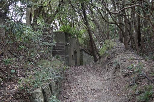 田倉崎砲台跡 和歌山県,加太,田倉崎砲台跡の写真素材