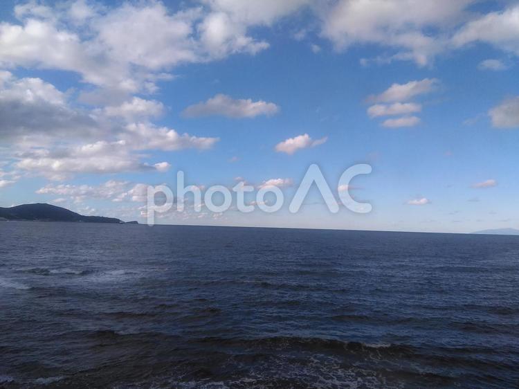 きれいな海と空 海,空,海岸の写真素材
