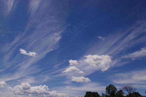 Summer sky clouds, JPG