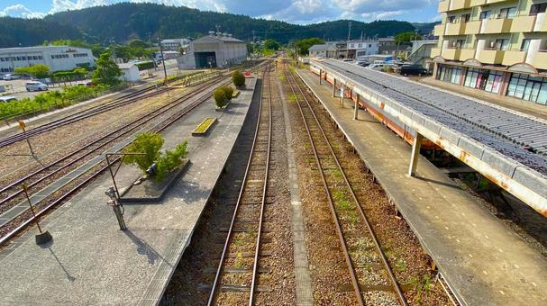 夏の奥能登 穴水駅:3 夏の奥能登 穴水駅:3 能登,奥能登,穴水の写真素材