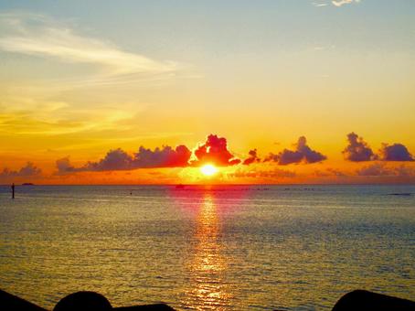 夕日 夕日の写真