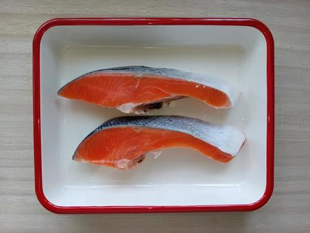 サケの切り身 サケの切り身,鮭,切り身の写真素材