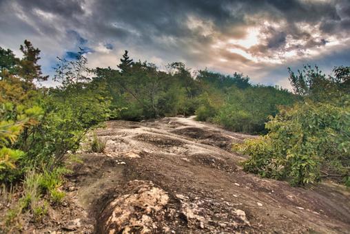 高御位山 播磨平野,山岳,平野の写真素材
