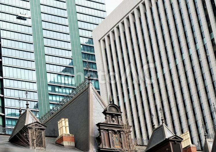 三菱一号館美術館のレトロな屋根 三菱一号館美術館,美術館,丸の内の写真素材