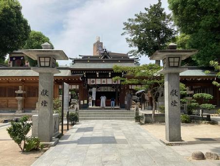 櫛田神社 櫛田神社 櫛田神社,福岡市博多区,山笠の写真素材