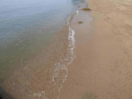 砂浜の波打ち際010 砂浜の波打ち際010の写真