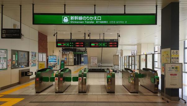 JR東日本 東北新幹線 小山駅 栃木県 JR東日本 東北新幹線 小山駅 栃木県 新幹線,小山駅,改札の写真素材