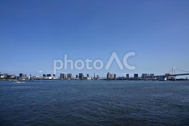 東京港風景～晴海、豊洲、有明、お台場～ 東京港,海,晴海の写真素材