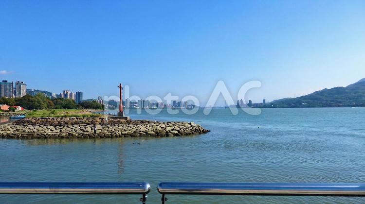台湾　淡水1 淡水,台湾,風景の写真素材
