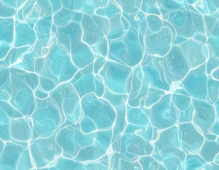 青い水面の反射模様 青い水面の反射模様の写真