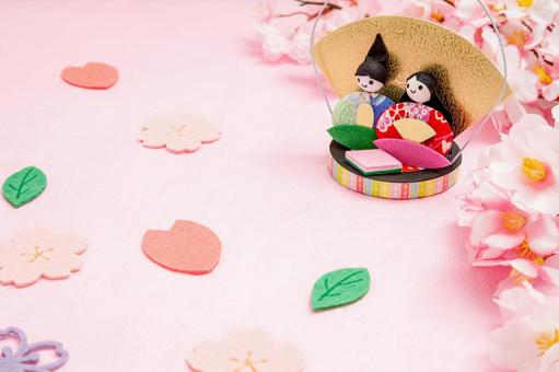 桃の節句 お雛様,ひな人形,御代理様の写真素材