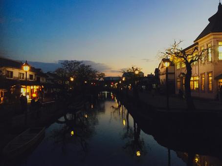 夕飯前 旅,倉敷,美観地区の写真素材