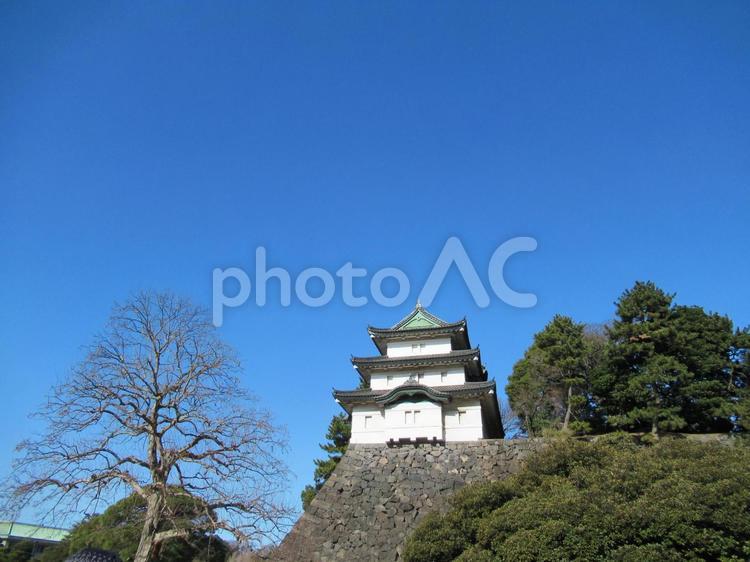 江戸城(皇居)富士見櫓 皇居,江戸城,富士見櫓の写真素材