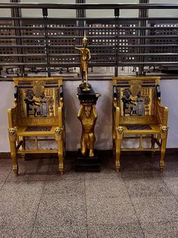 エジプトの椅子 エジプト,椅子,イスの写真素材