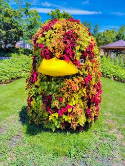 淡路島明石海峡公園 アヒルの立体花壇 淡路島明石海峡公園 アヒルの立体花壇の写真