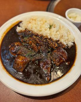 濃厚ビーフカレーライス 濃厚ビーフカレーライス カレーライス,ビーフカレー,黒カレーの写真素材