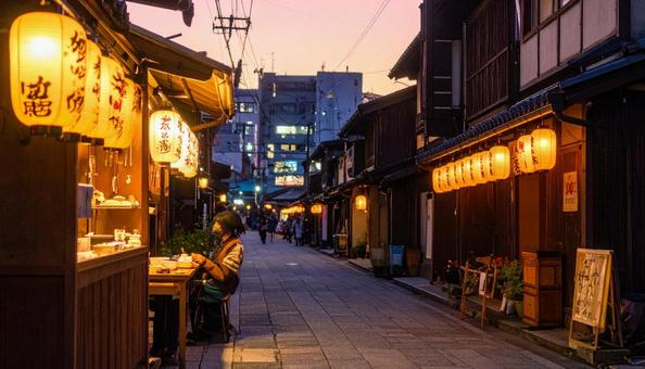 屋台の街並みイメージ 屋台の街並みイメージの写真