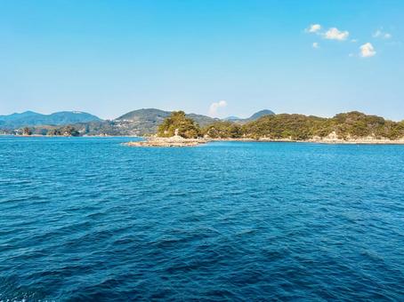 九十九島 九十九島 海,島,嶋の写真素材
