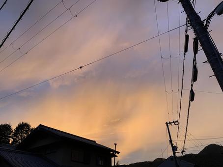 夕暮れの空 夕暮れの空の写真