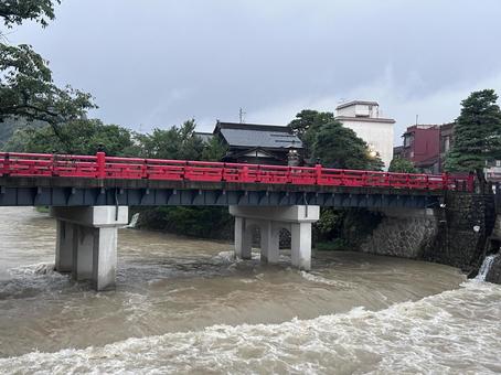 中橋 中橋 川,高山,宮川の写真素材