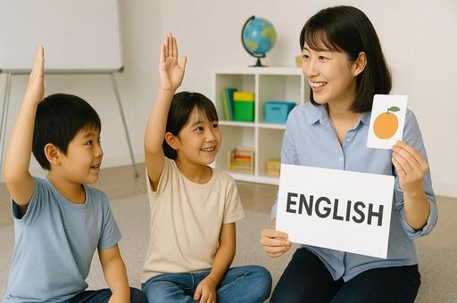 英会話教室で学ぶ小さな子供たち・幼児教育 英会話教室で学ぶ小さな子供たち・幼児教育の写真